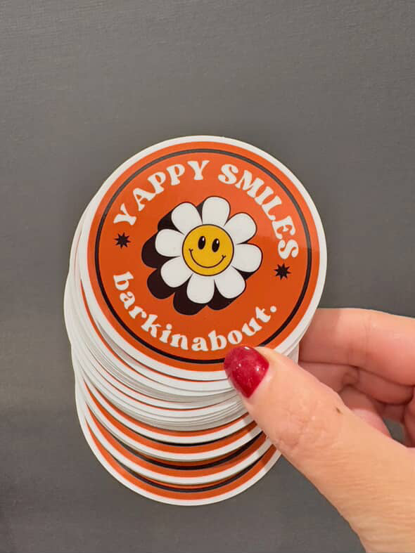 Yappy Smiles Sticker