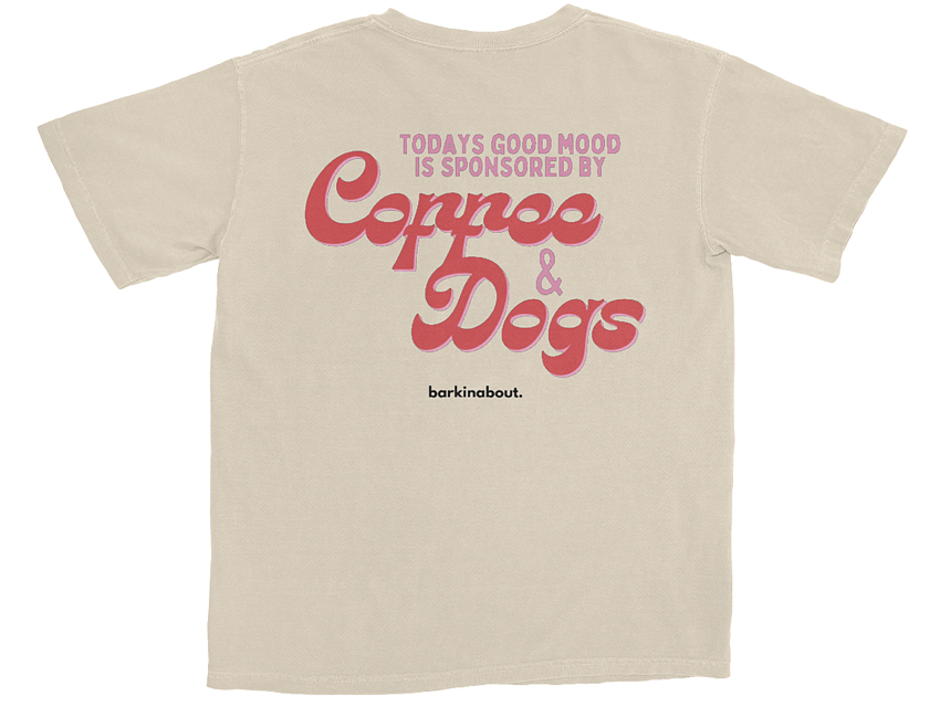 Coffee & Dogs: Women's Cropped Tee