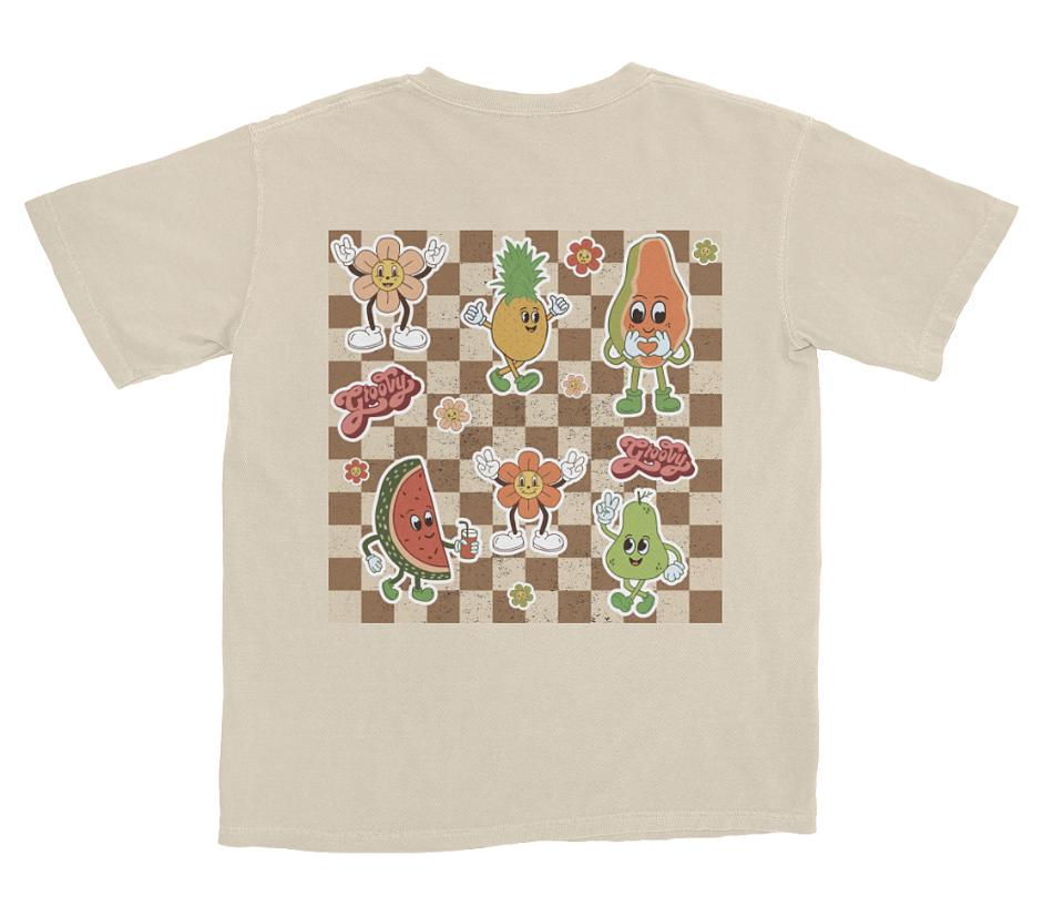 Retro Fruits: Women's Cropped Tee