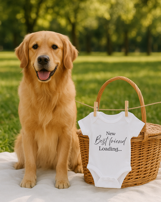 'New Best Friend Loading...' Baby Announcement