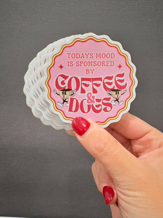 Coffee & Dogs Sticker