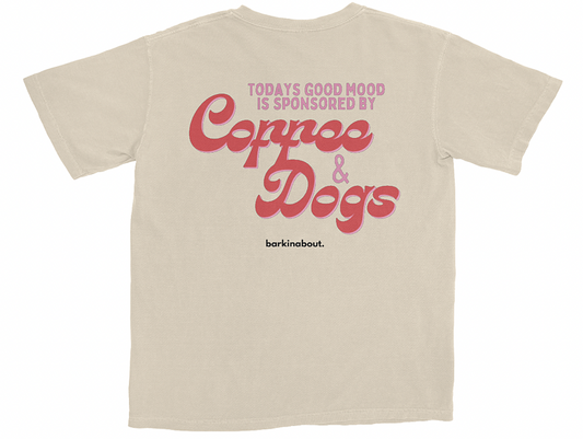Coffee & Dogs: Women's Cropped Tee